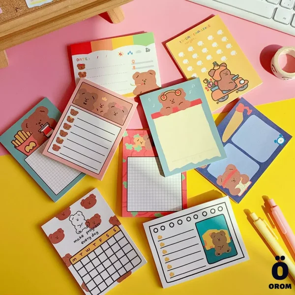 Kawaii Bao Bear Series Memopads