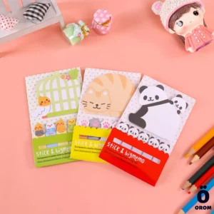 Cute Animal Sticky Notes & Bookmarks
