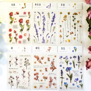 Flowers Series Plant Stickers