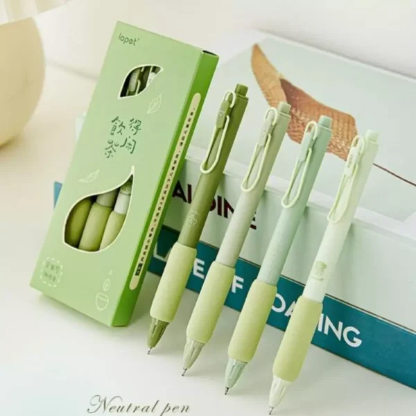 Green Tea Gel Ink Pen Set