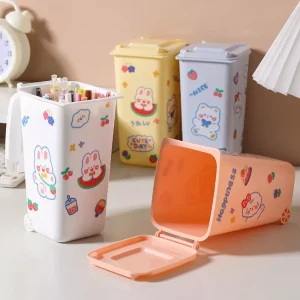 Mini Desktop Trash Can