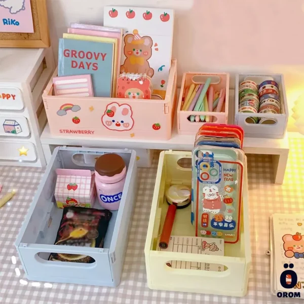 Kawaii Folding Storage Crates