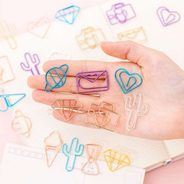 Colourful Metallic Paper Clips