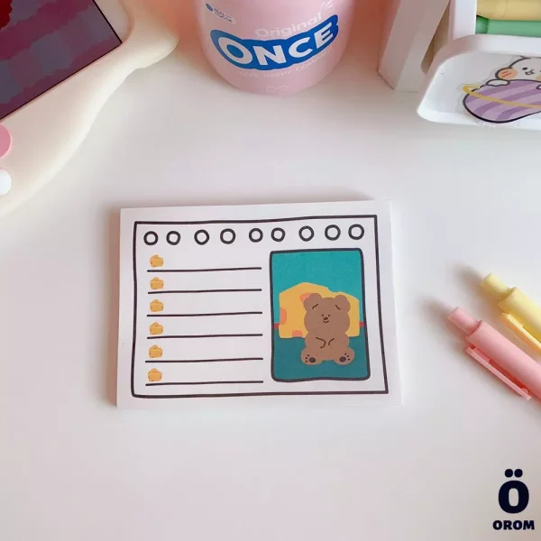 Kawaii Bao Bear Series Memopads - Image 3