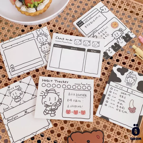 Kawaii Milk Cow Memo Pads - Image 2