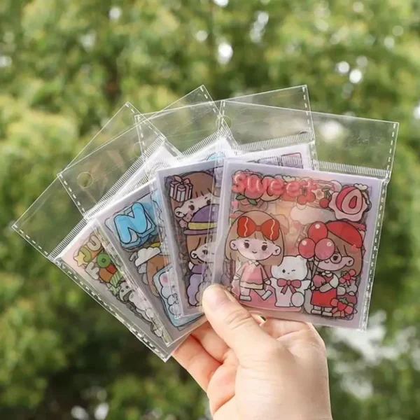 20 Sheets Kawaii Cartoon Waterproof Stickers - Image 2