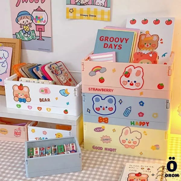 Kawaii Folding Storage Crates - Image 2