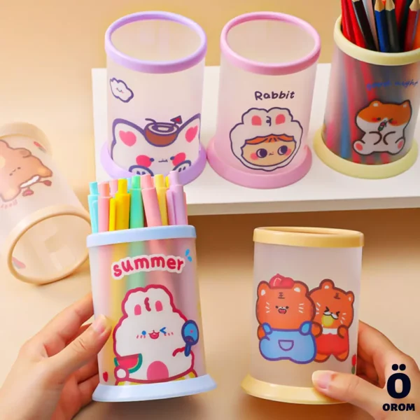 Kawaii Acrylic Pen Holder - Image 3