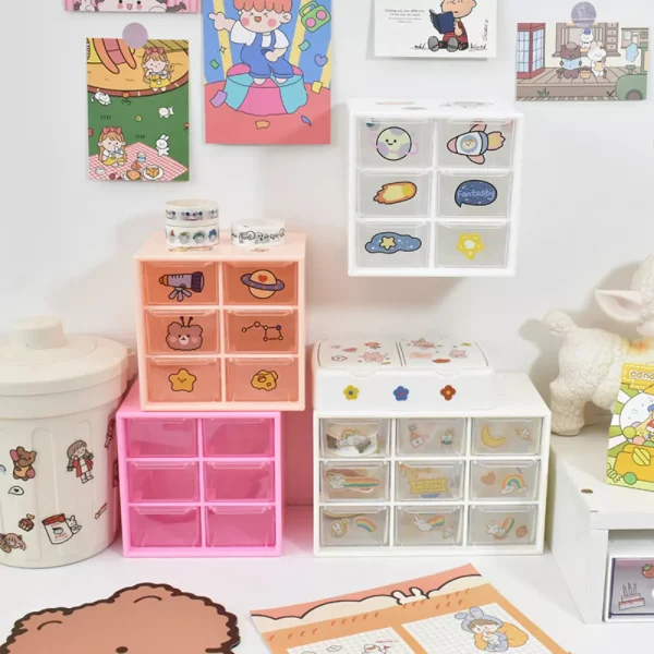 6/9 Grid Desktop Drawer Storage Box - Image 2