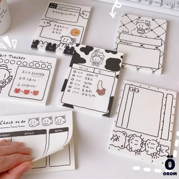 Kawaii Milk Cow Memo Pads - Image 4