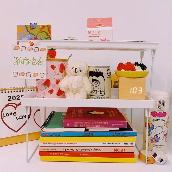 Foldable Desktop Storage Rack - Image 3