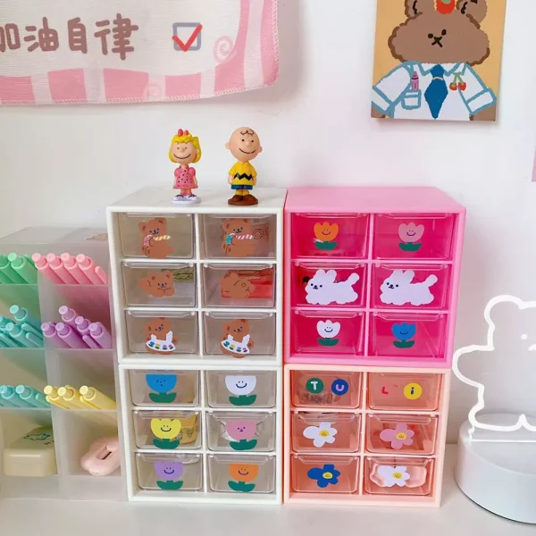 6/9 Grid Desktop Drawer Storage Box - Image 3