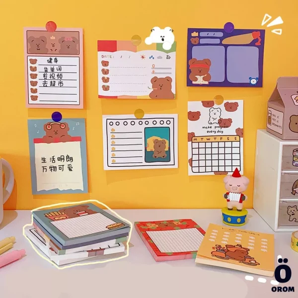Kawaii Bao Bear Series Memopads - Image 9