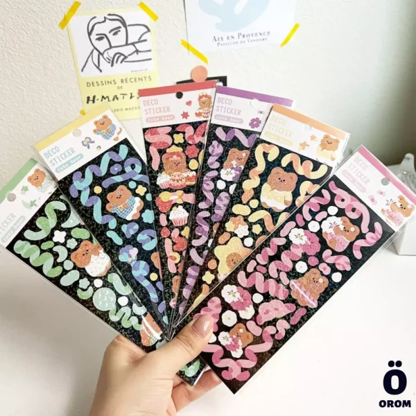 Bear Ribbon Deco Sticker - Image 3