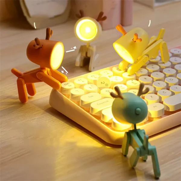 Kawaii Reindeer Mini Night Light - Image 4