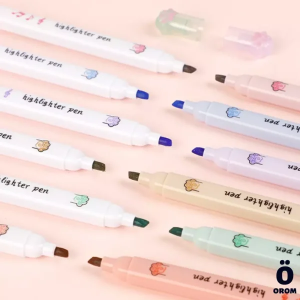 Cute Paw Cartoon Marker Pens Set - Image 4