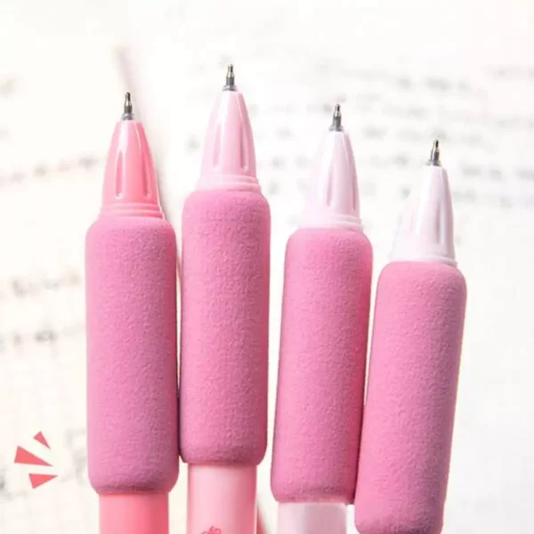 Kawaii Sakura Rabbit Sponge Gel Pen Set - Image 4