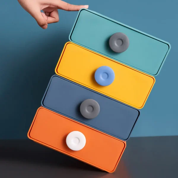 Stackable Colorful Desktop Storage Box - Image 4