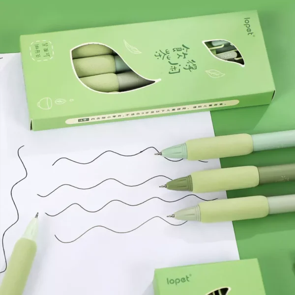 Green Tea Gel Ink Pen Set - Image 4