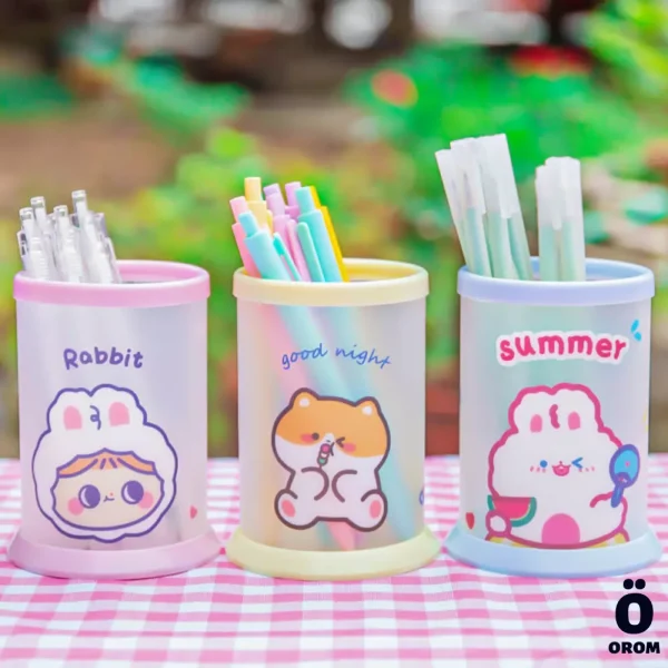 Kawaii Acrylic Pen Holder - Image 2