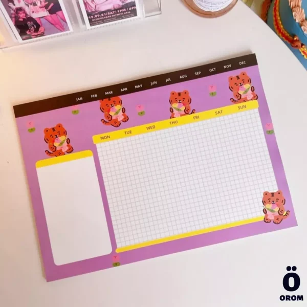Cute Tiger Grid Memopads - Image 3