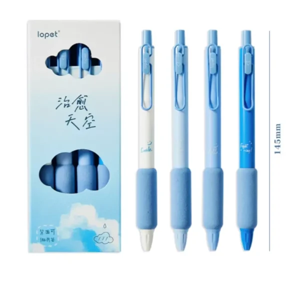 Blue Sky Clouds Retractable Gel Pen Set - Image 5