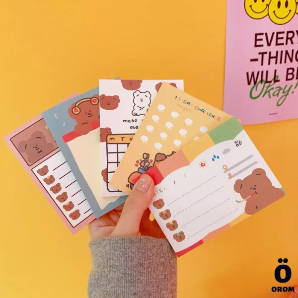 Kawaii Bao Bear Series Memopads - Image 7