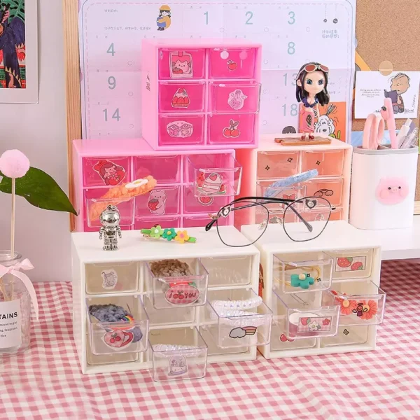 6/9 Grid Desktop Drawer Storage Box - Image 5
