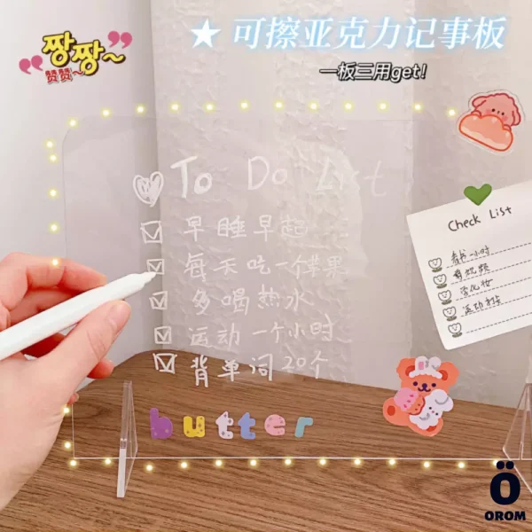 Transparent Acrylic Memo Board - Image 5
