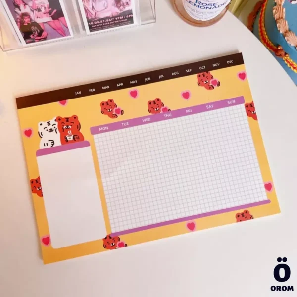 Cute Tiger Grid Memopads - Image 2