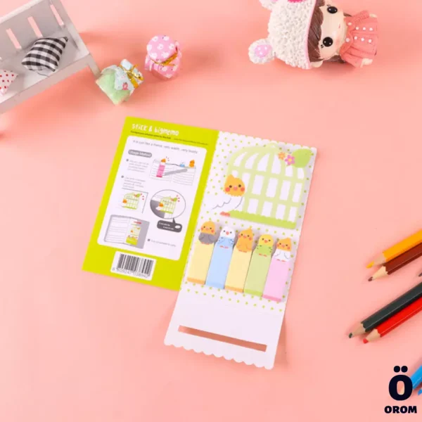 Cute Animal Sticky Notes & Bookmarks - Image 6