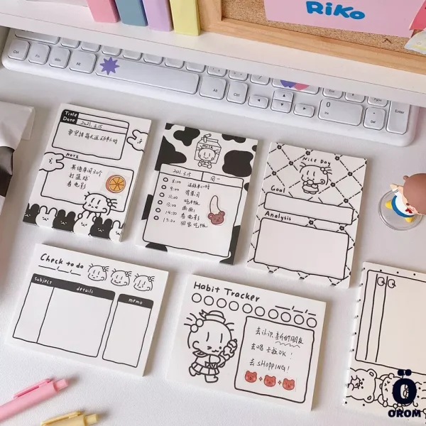Kawaii Milk Cow Memo Pads - Image 7