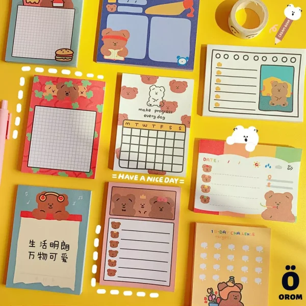 Kawaii Bao Bear Series Memopads - Image 6