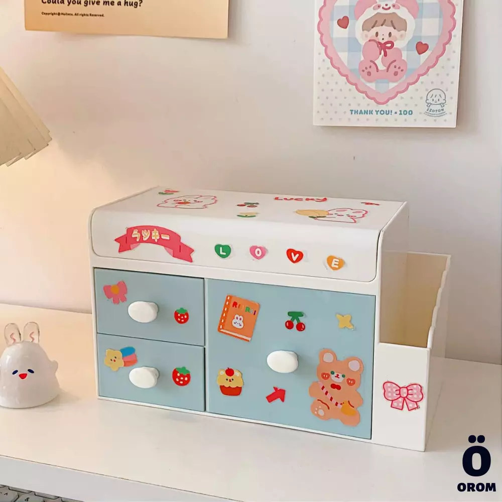 Lake Blue Storage Box (With Stickers)