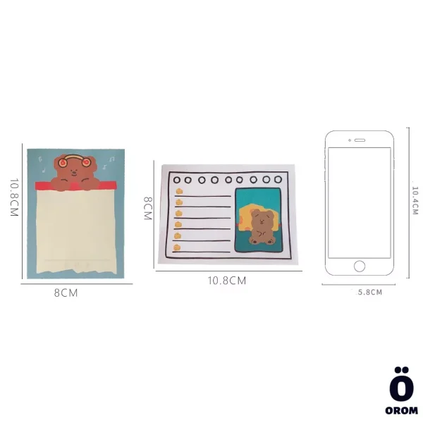 Kawaii Bao Bear Series Memopads - Image 5