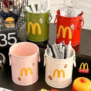 Kawaii McDonald's Plastic Mini Bucket Pen Holder