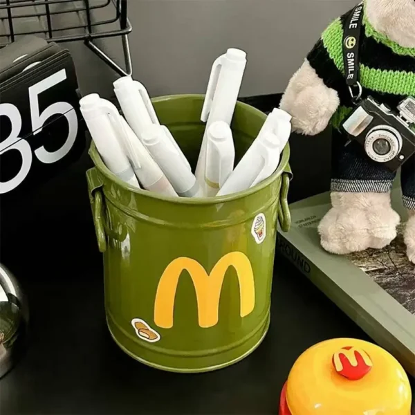 Kawaii McDonald's Plastic Mini Bucket Pen Holder - Image 6