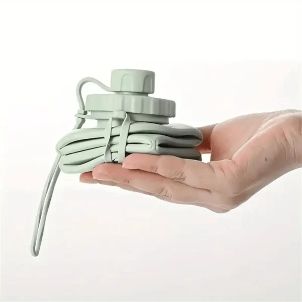 600ml Silicone Folding Water Bottle - Image 2