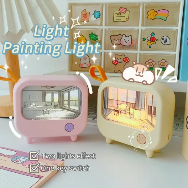 Kawaii Retro Mini TV Night Light - Image 4