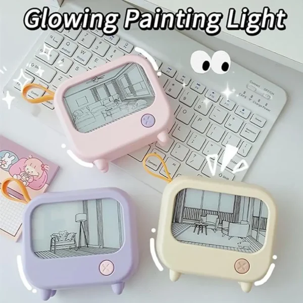 Kawaii Retro Mini TV Night Light - Image 5